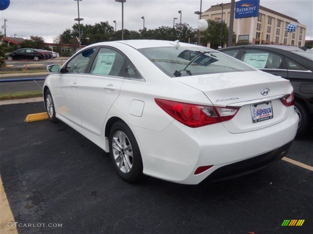 2014 Sonata Limited - Pearl White / Gray photo #4