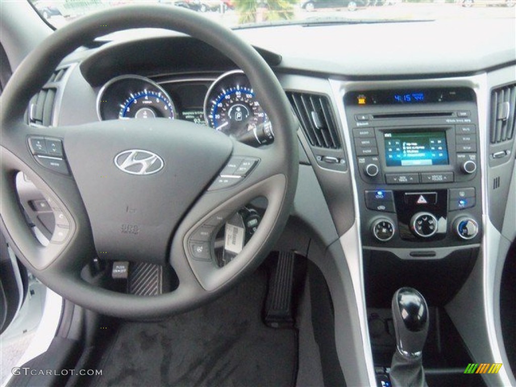 2014 Sonata Limited - Pearl White / Gray photo #6