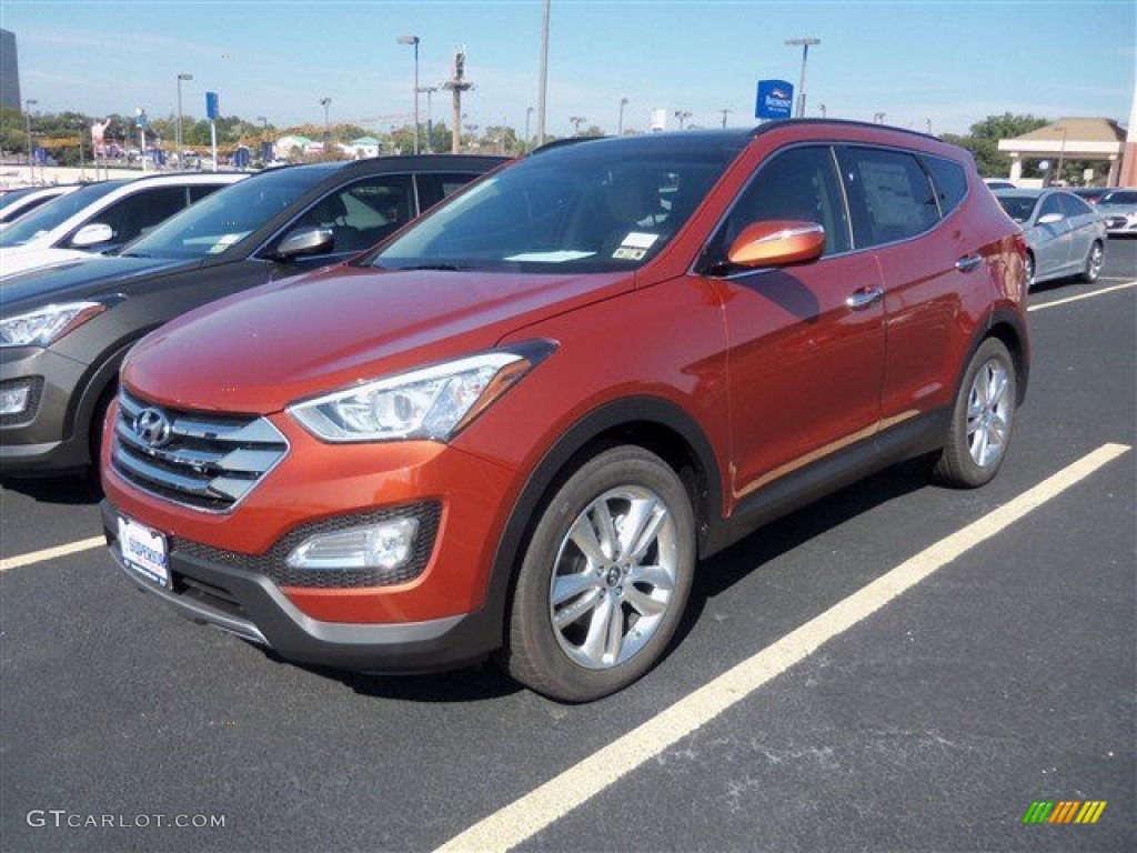 2014 Santa Fe Sport 2.0T FWD - Canyon Copper / Beige photo #1