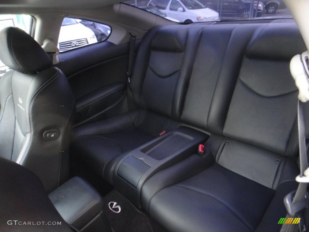 2010 Infiniti G 37 S Sport Coupe Rear Seat Photo #88325779