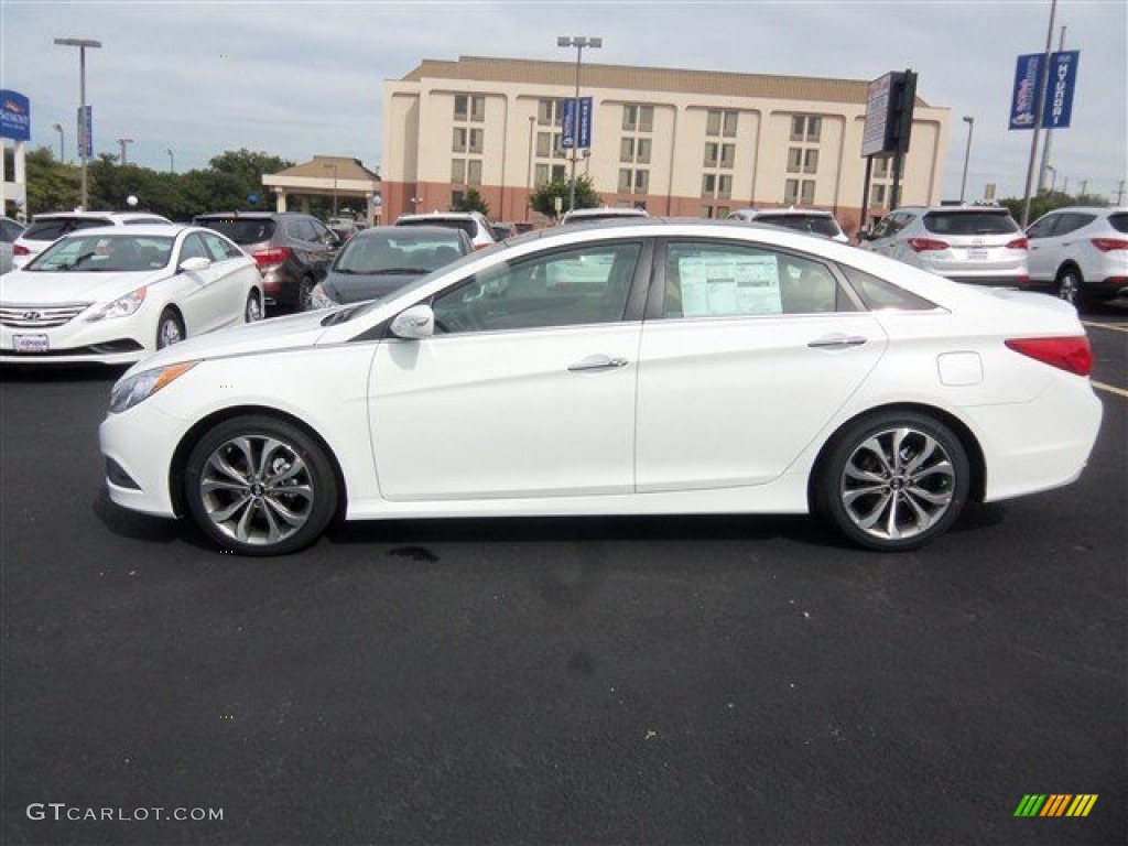 2014 Sonata Limited 2.0T - Pearl White / Camel photo #3