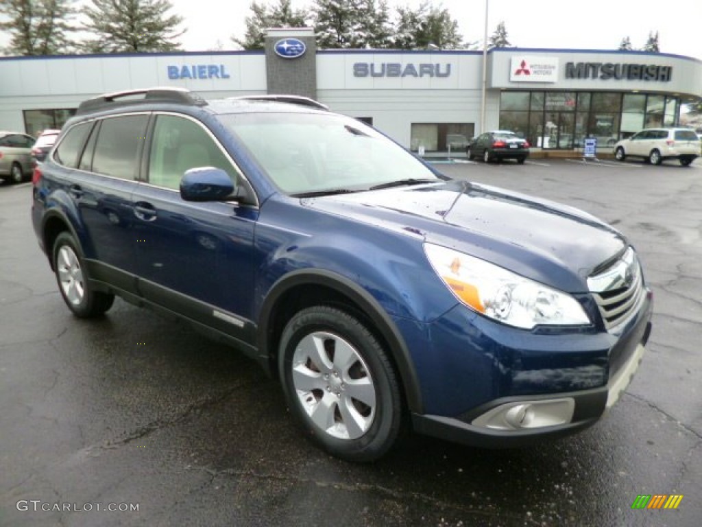 2011 Outback 3.6R Limited Wagon - Azurite Blue Pearl / Warm Ivory photo #1