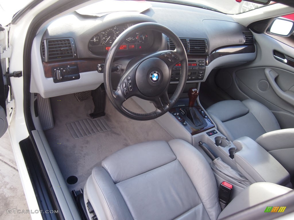 Grey Interior 2003 BMW 3 Series 325i Sedan Photo #88328005