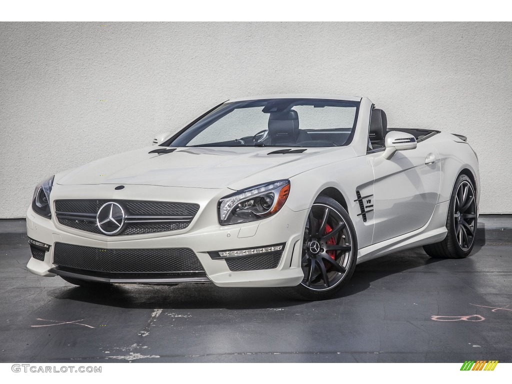 Diamond White Metallic 2013 Mercedes-Benz SL 63 AMG Roadster Exterior Photo #88328008