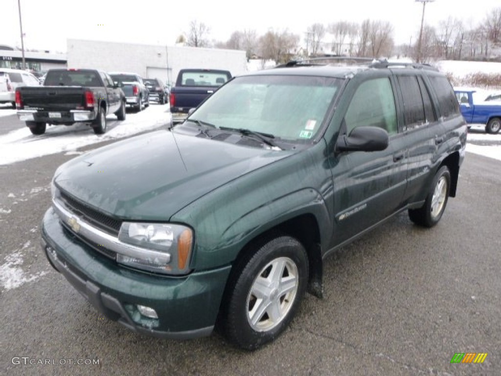 2003 TrailBlazer LT 4x4 - Dark Green Metallic / Medium Oak photo #1