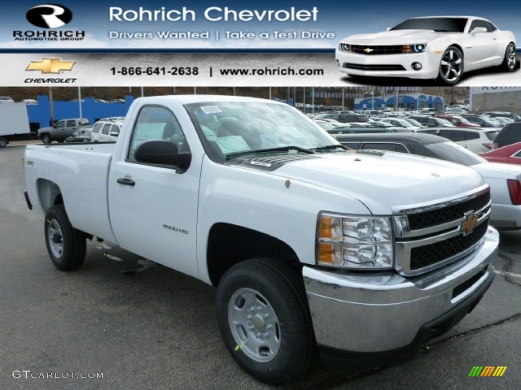 2014 Silverado 2500HD WT Regular Cab 4x4 - Summit White / Dark Titanium photo #1