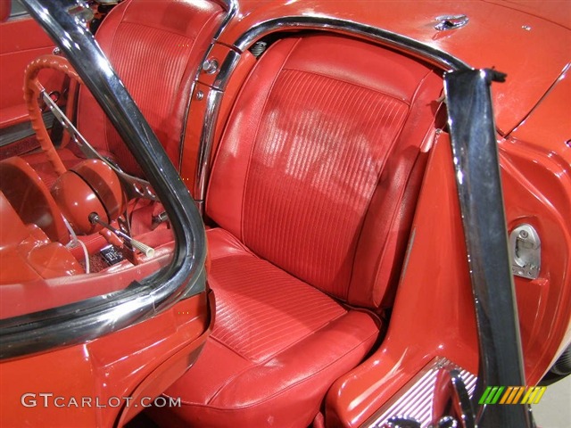 1961 Corvette Convertible - Roman Red / Red photo #5