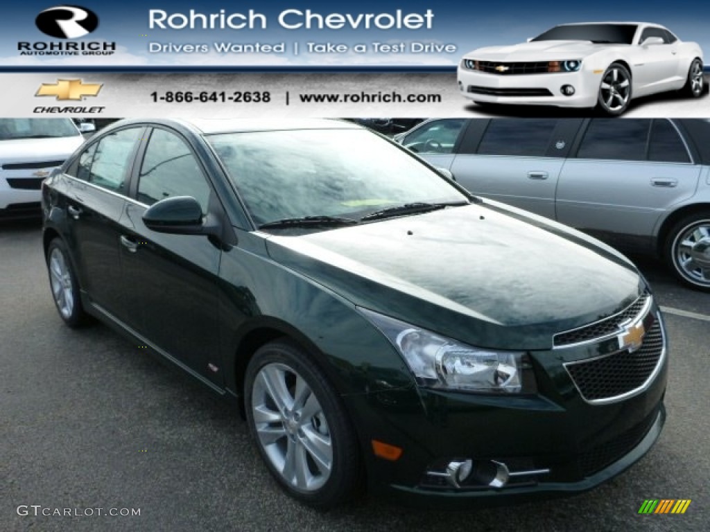 2014 Cruze LTZ - Rainforest Green Metallic / Cocoa/Light Neutral photo #1