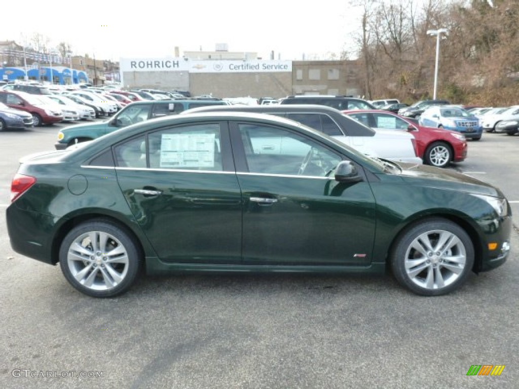 2014 Cruze LTZ - Rainforest Green Metallic / Cocoa/Light Neutral photo #2