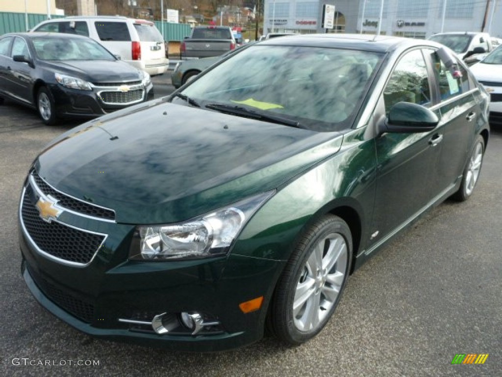 2014 Cruze LTZ - Rainforest Green Metallic / Cocoa/Light Neutral photo #5