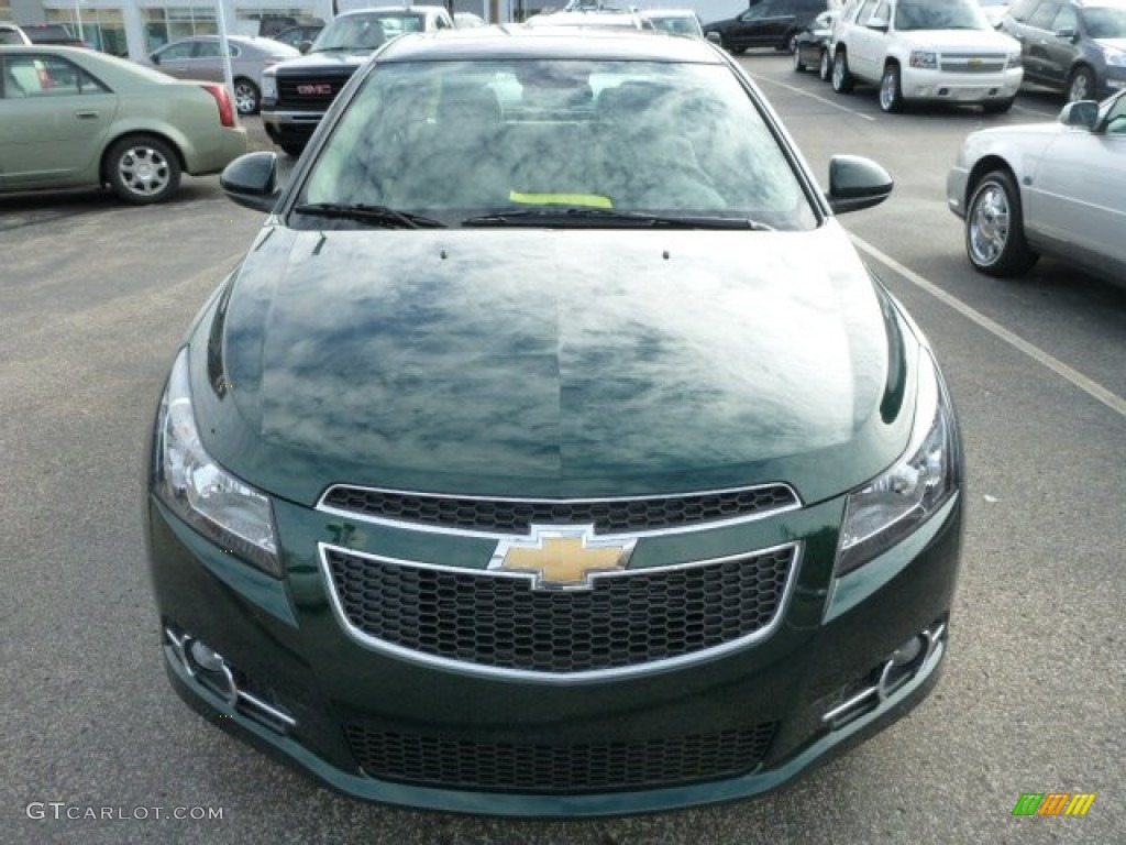 2014 Cruze LTZ - Rainforest Green Metallic / Cocoa/Light Neutral photo #6