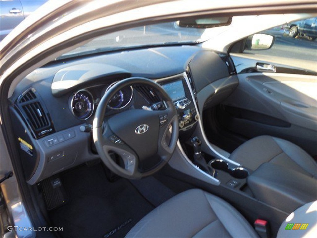 2013 Sonata SE 2.0T - Harbor Gray Metallic / Gray photo #16