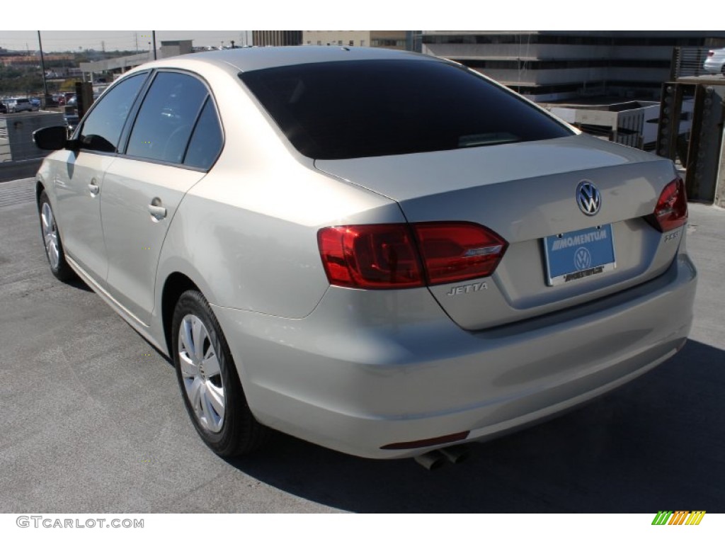 2011 Jetta SE Sedan - White Gold Metallic / Cornsilk Beige photo #7