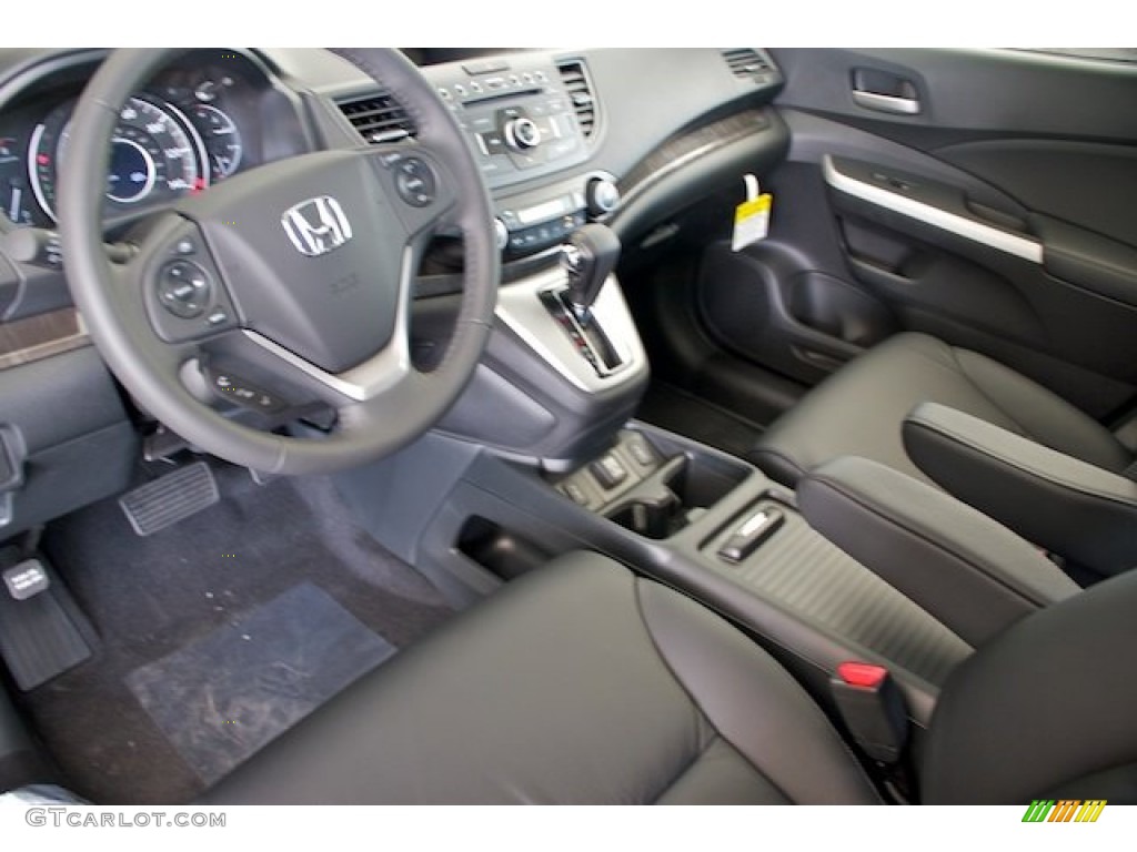 Black Interior 2014 Honda CR-V EX-L Photo #88332079