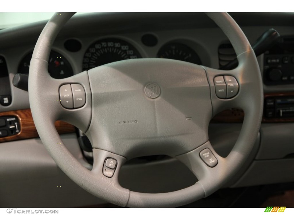 2003 Buick LeSabre Custom Medium Gray Steering Wheel Photo #88333594