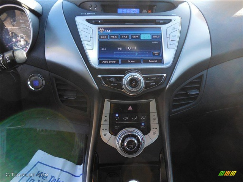 2012 Elantra Limited - Midnight Black / Black photo #22