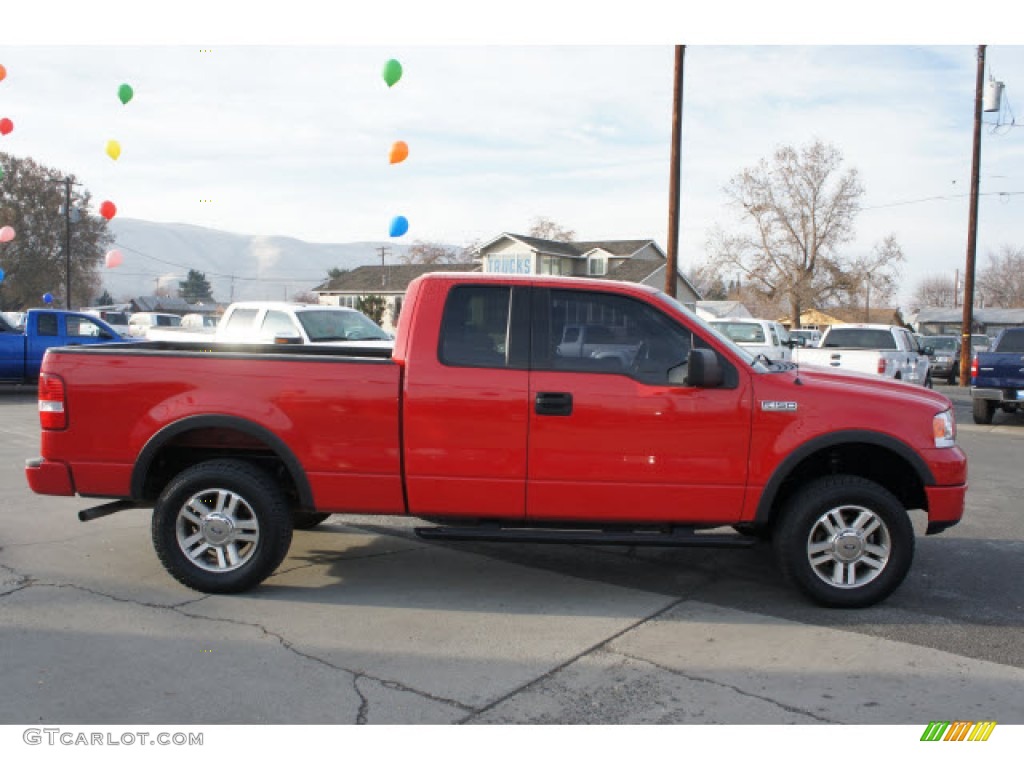 2004 F150 FX4 SuperCab 4x4 - Bright Red / Black photo #4