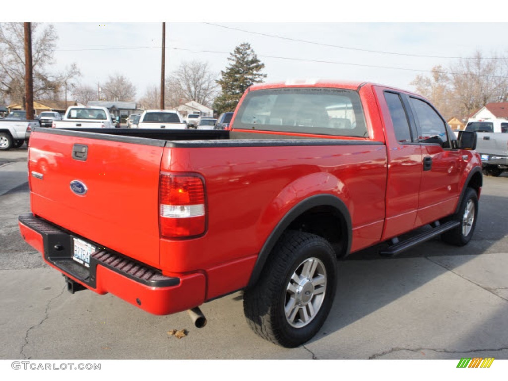 2004 F150 FX4 SuperCab 4x4 - Bright Red / Black photo #5