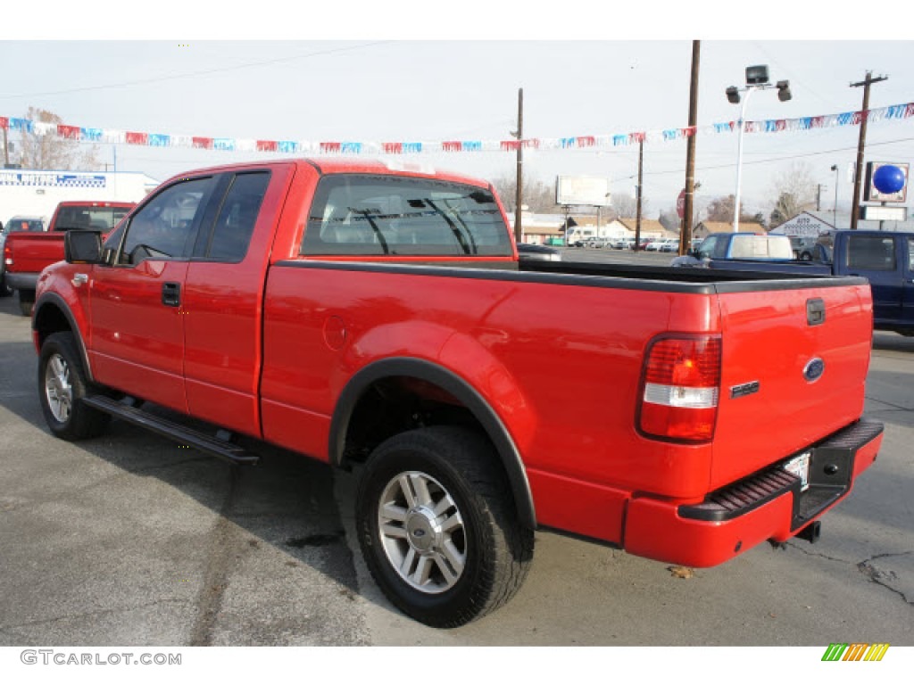 2004 F150 FX4 SuperCab 4x4 - Bright Red / Black photo #6