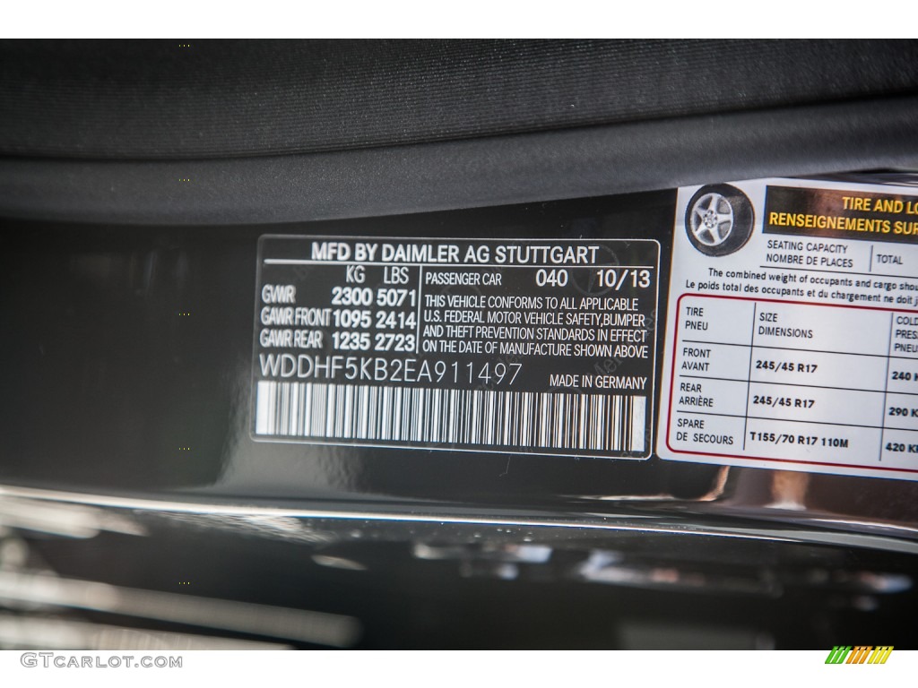 2014 E 350 Sedan - Black / Black photo #7