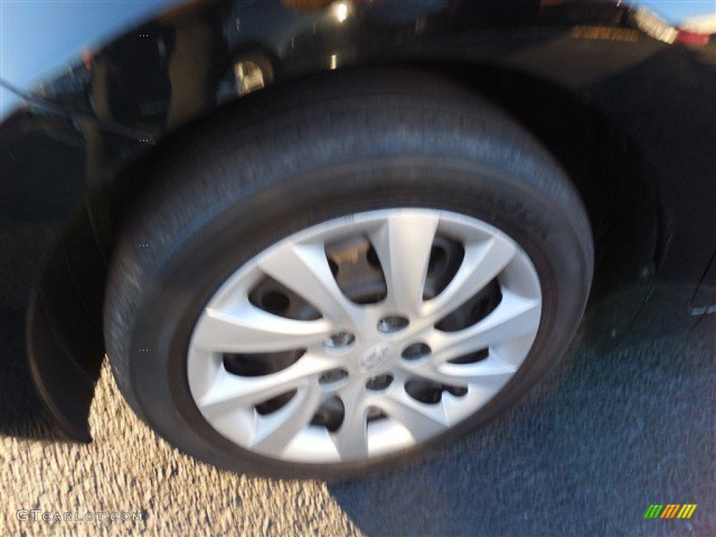 2012 Elantra GLS - Midnight Black / Gray photo #5