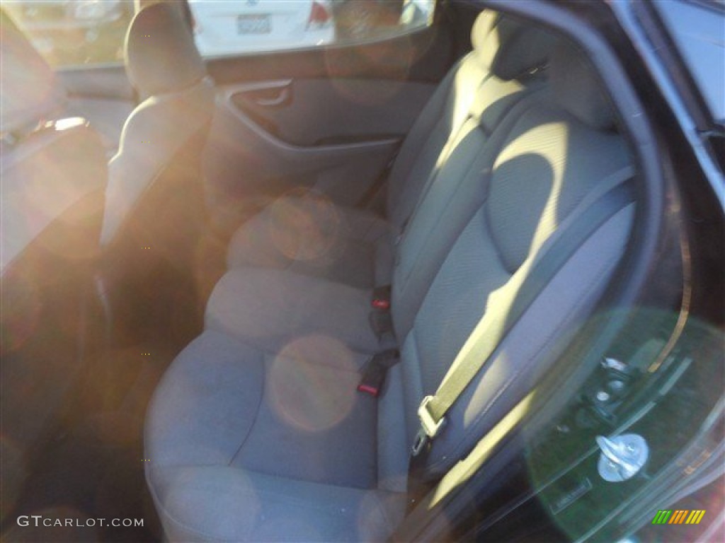 2012 Elantra GLS - Midnight Black / Gray photo #15