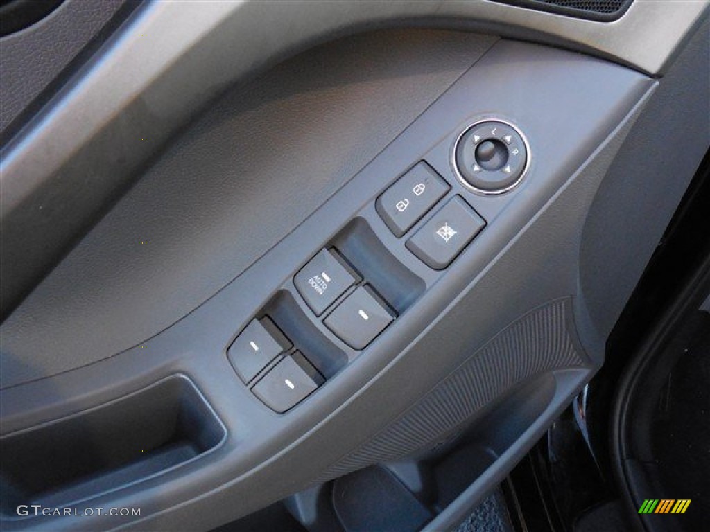 2012 Elantra GLS - Midnight Black / Gray photo #17