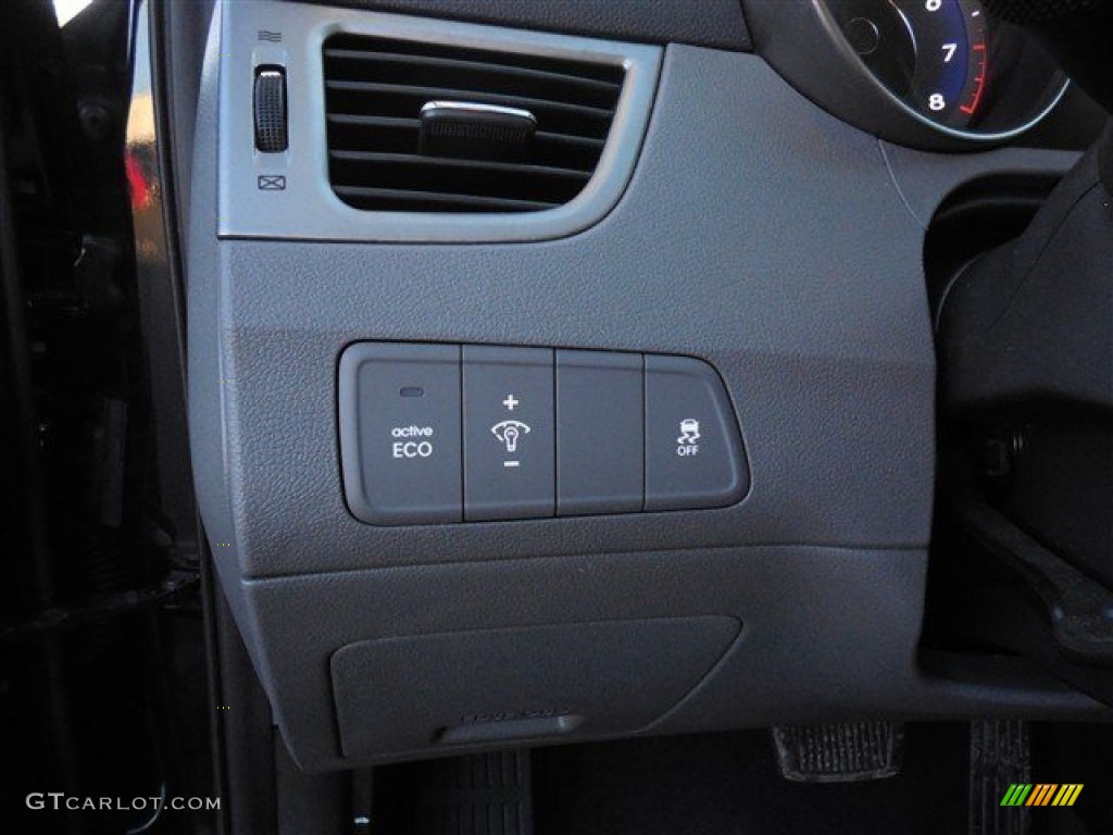 2012 Elantra GLS - Midnight Black / Gray photo #18