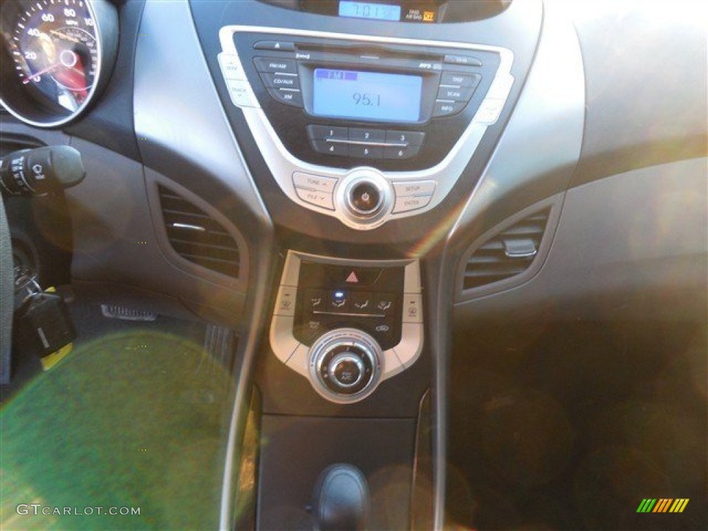 2012 Elantra GLS - Midnight Black / Gray photo #20