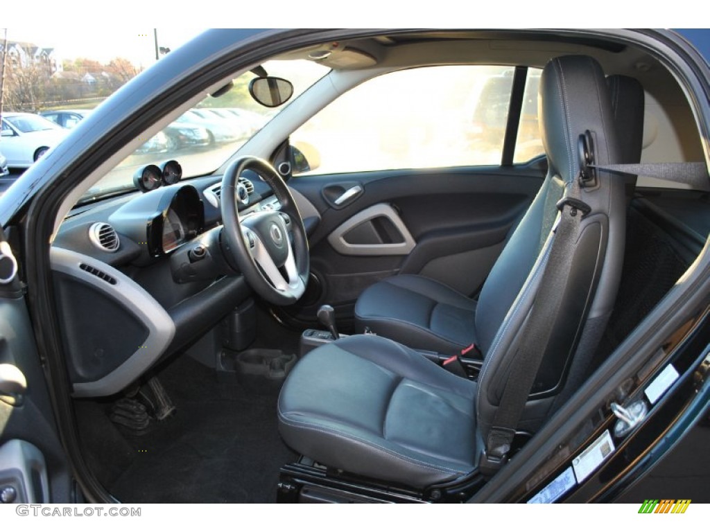 2013 fortwo passion coupe - Grey Matte / Black Leather photo #2