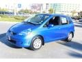 2008 Vivid Blue Pearl Honda Fit Hatchback  photo #2