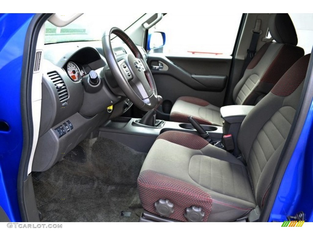 Pro 4X Graphite/Red Interior 2012 Nissan Frontier Pro-4X Crew Cab 4x4 Photo #88339123