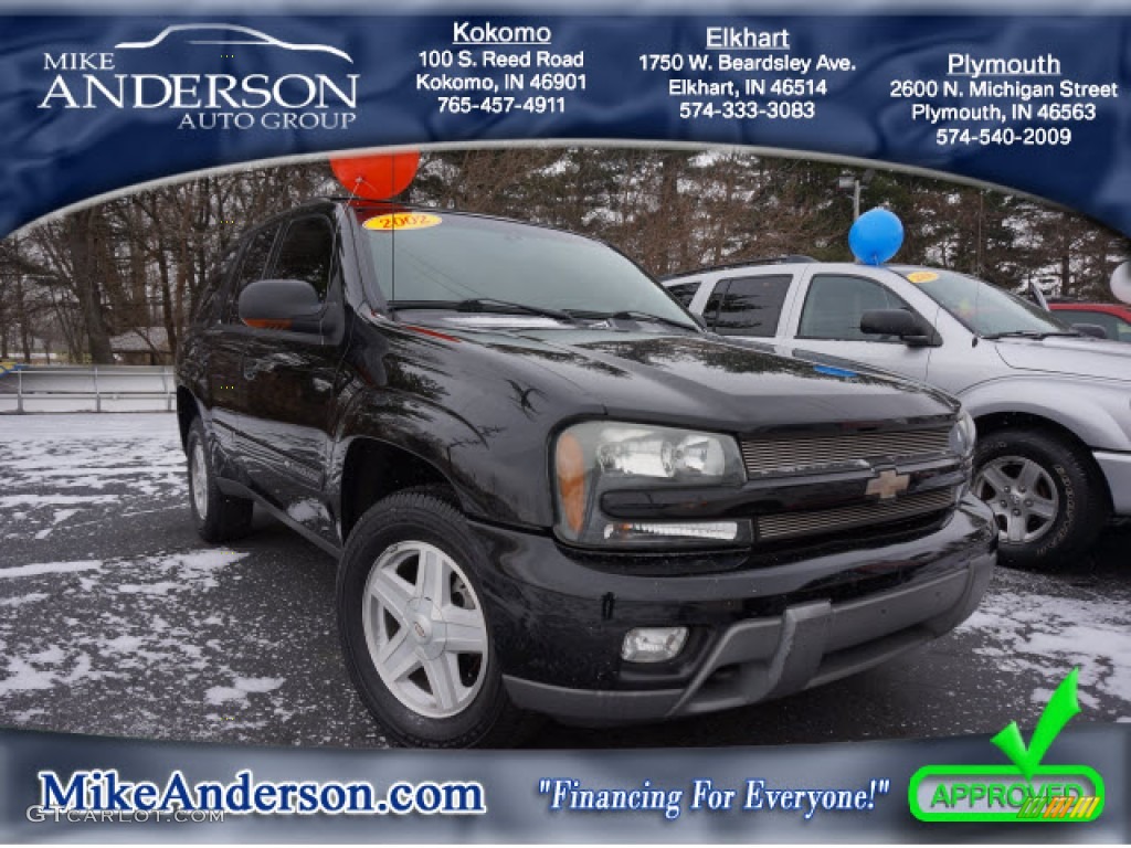 2002 TrailBlazer LTZ 4x4 - Onyx Black / Dark Pewter photo #1
