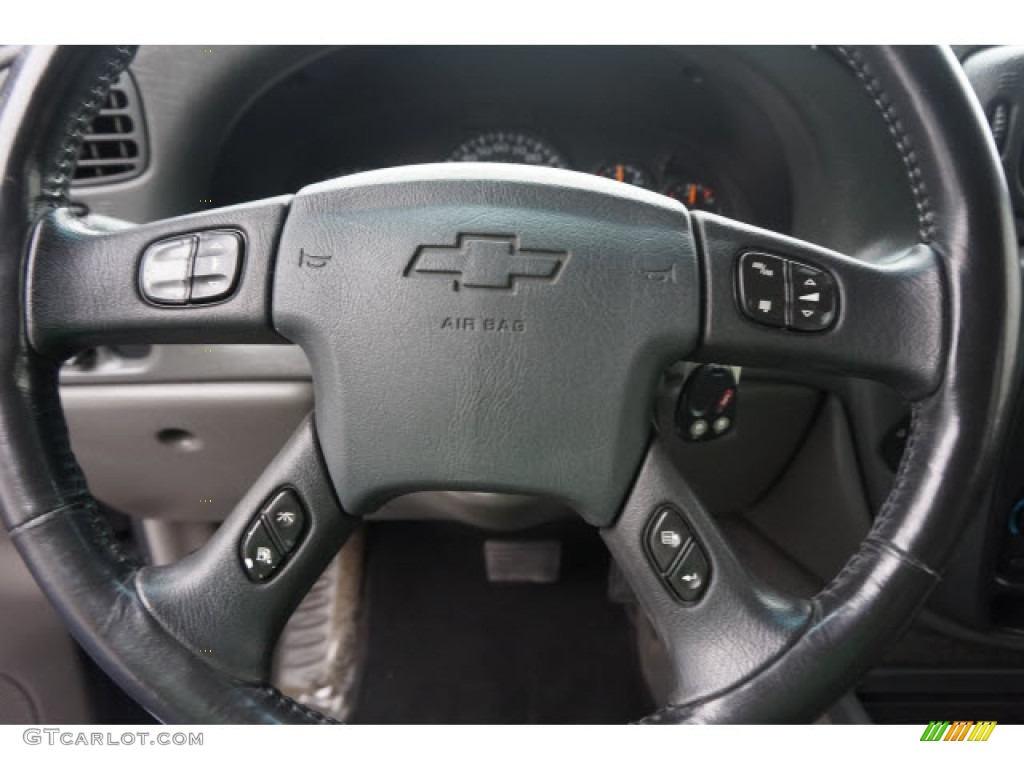 2002 TrailBlazer LTZ 4x4 - Onyx Black / Dark Pewter photo #8