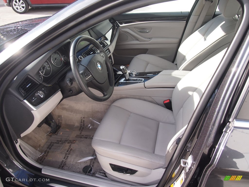 Everest Gray Interior 2011 BMW 5 Series 528i Sedan Photo #88340701