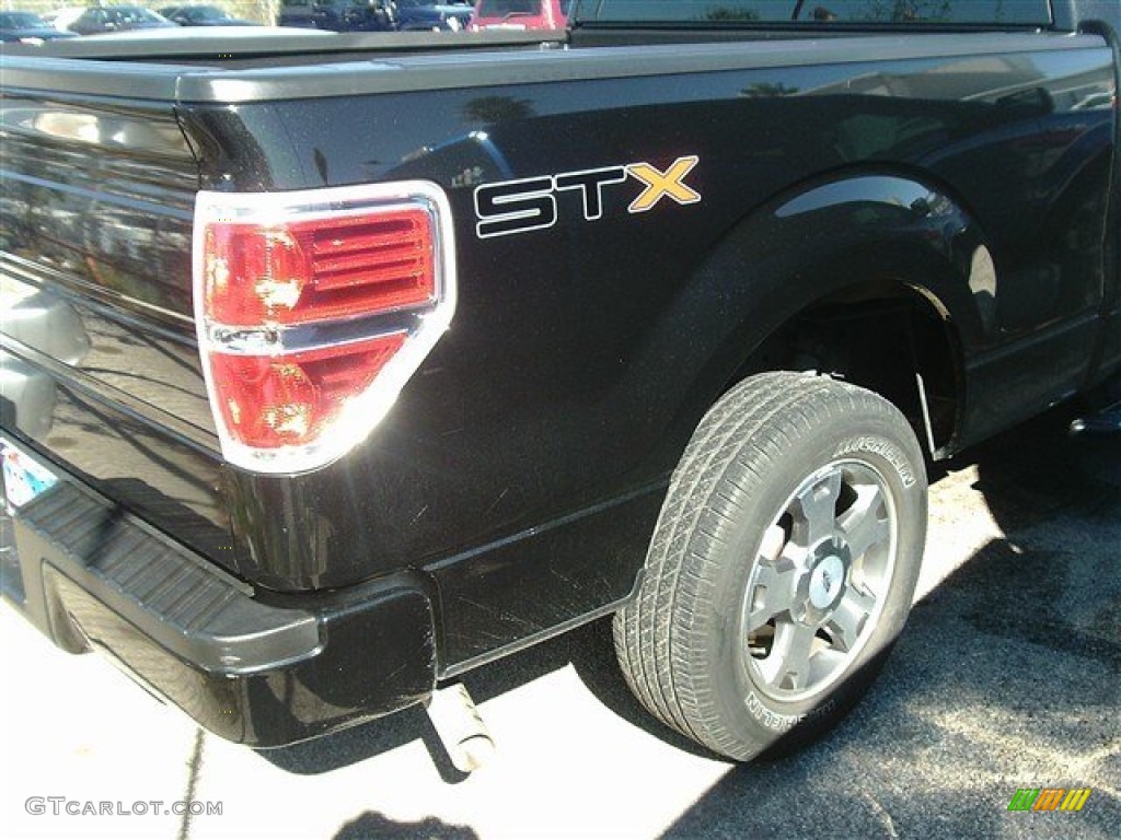 2010 F150 STX Regular Cab - Tuxedo Black / Medium Stone photo #5