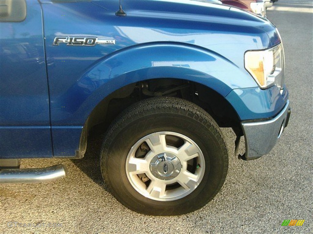 2011 F150 XLT SuperCab - Blue Flame Metallic / Steel Gray photo #4