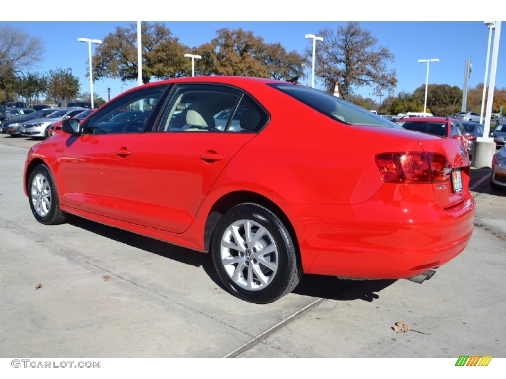 Tornado Red 2011 Volkswagen Jetta SE Sedan Exterior Photo #88341700