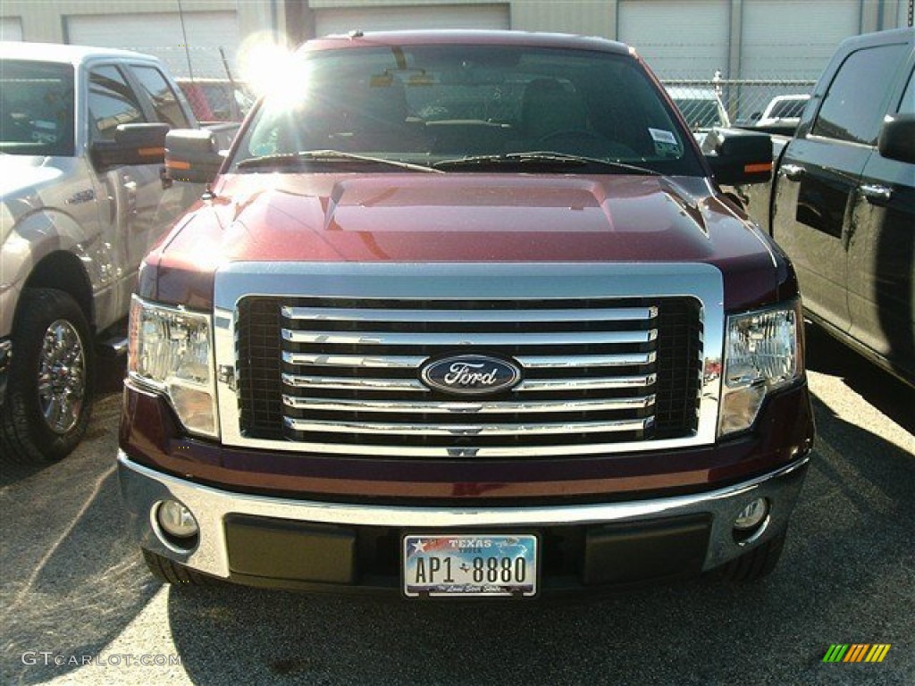 2010 F150 XLT SuperCrew - Royal Red Metallic / Medium Stone photo #1