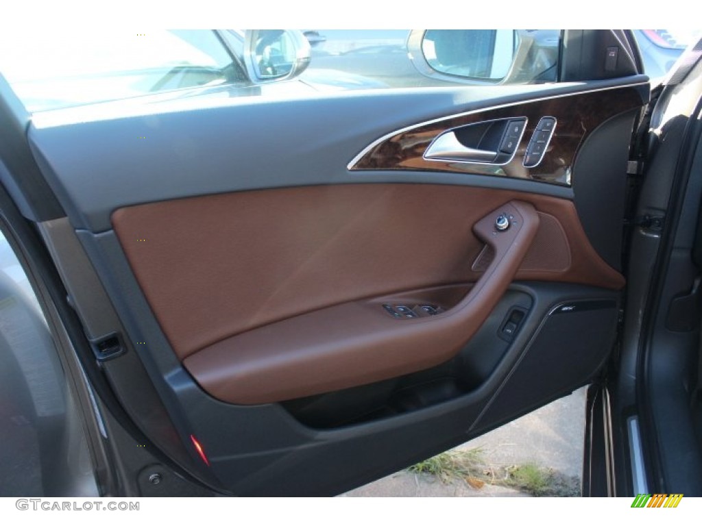 2014 A6 3.0 TDI quattro Sedan - Dakota Gray Metallic / Nougat Brown photo #8