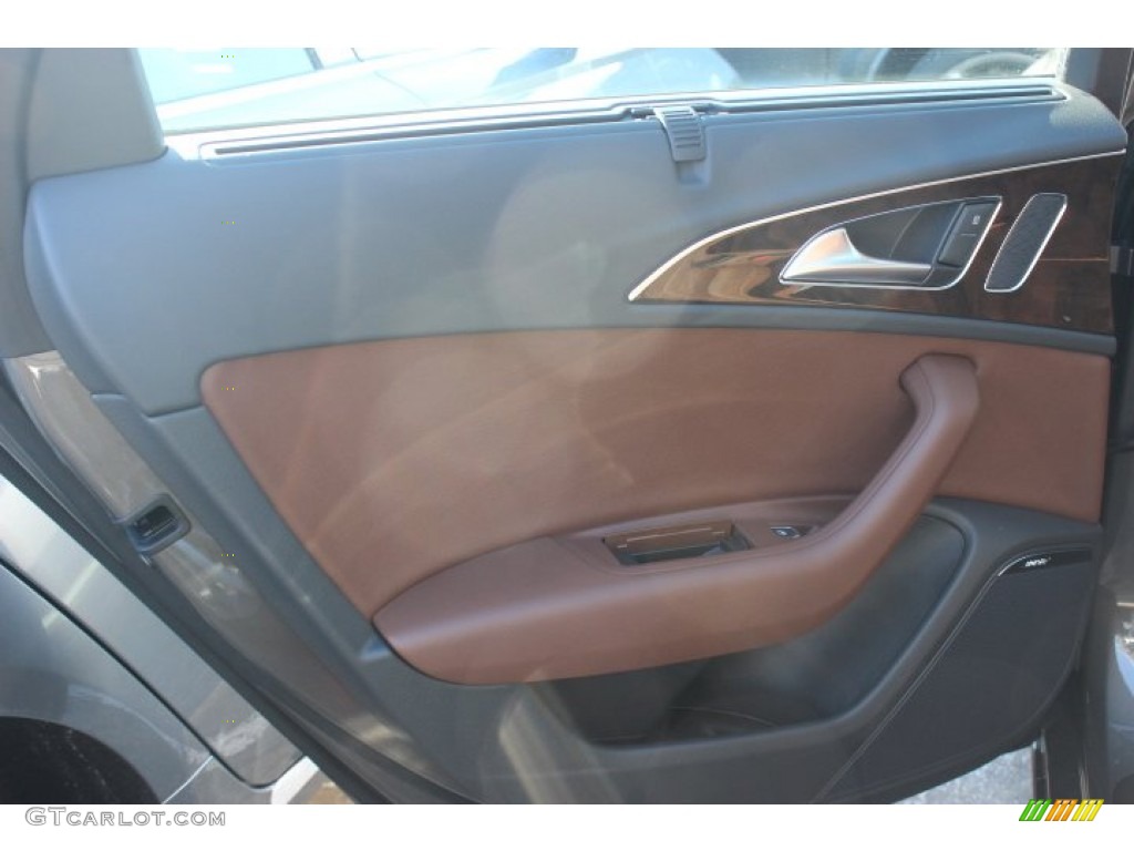 2014 A6 3.0 TDI quattro Sedan - Dakota Gray Metallic / Nougat Brown photo #28