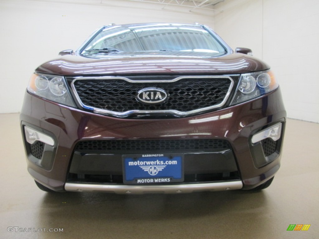 2011 Sorento SX V6 - Dark Cherry / Black photo #3