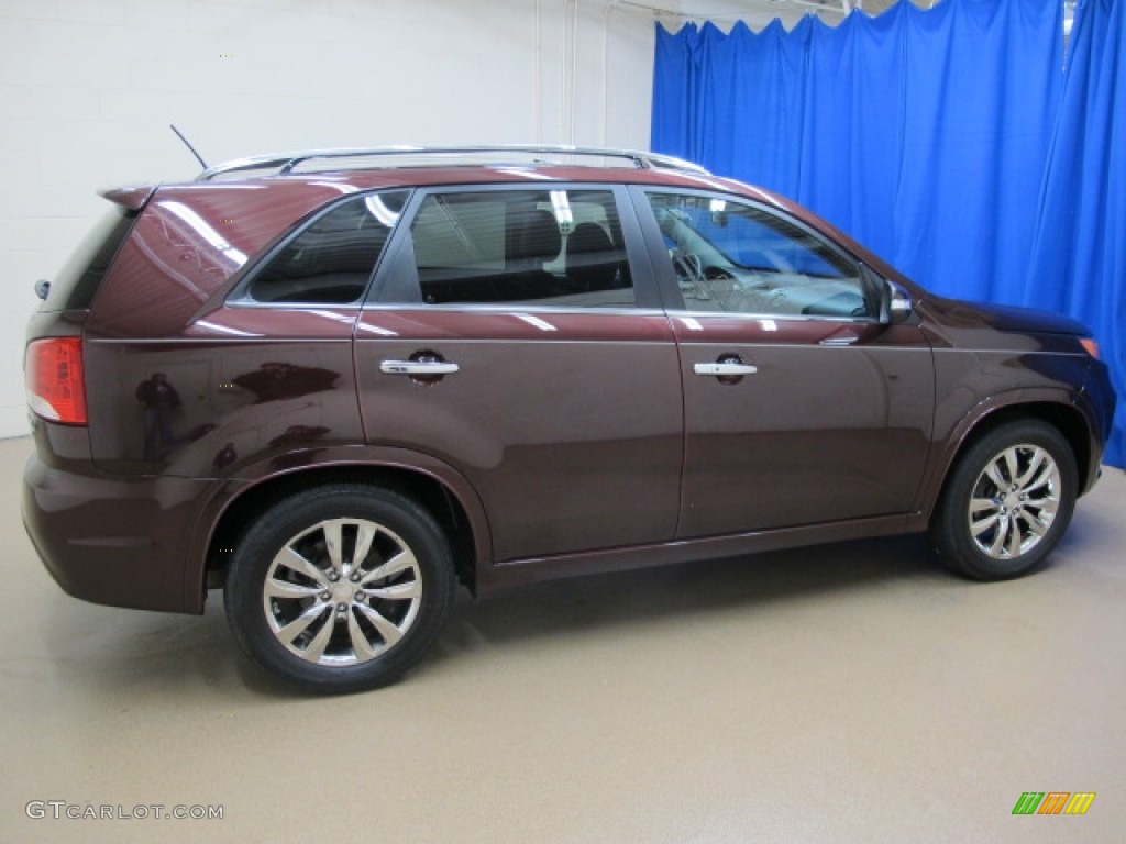 2011 Sorento SX V6 - Dark Cherry / Black photo #10