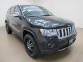 2011 Brilliant Black Crystal Pearl Jeep Grand Cherokee Overland 4x4  photo #1