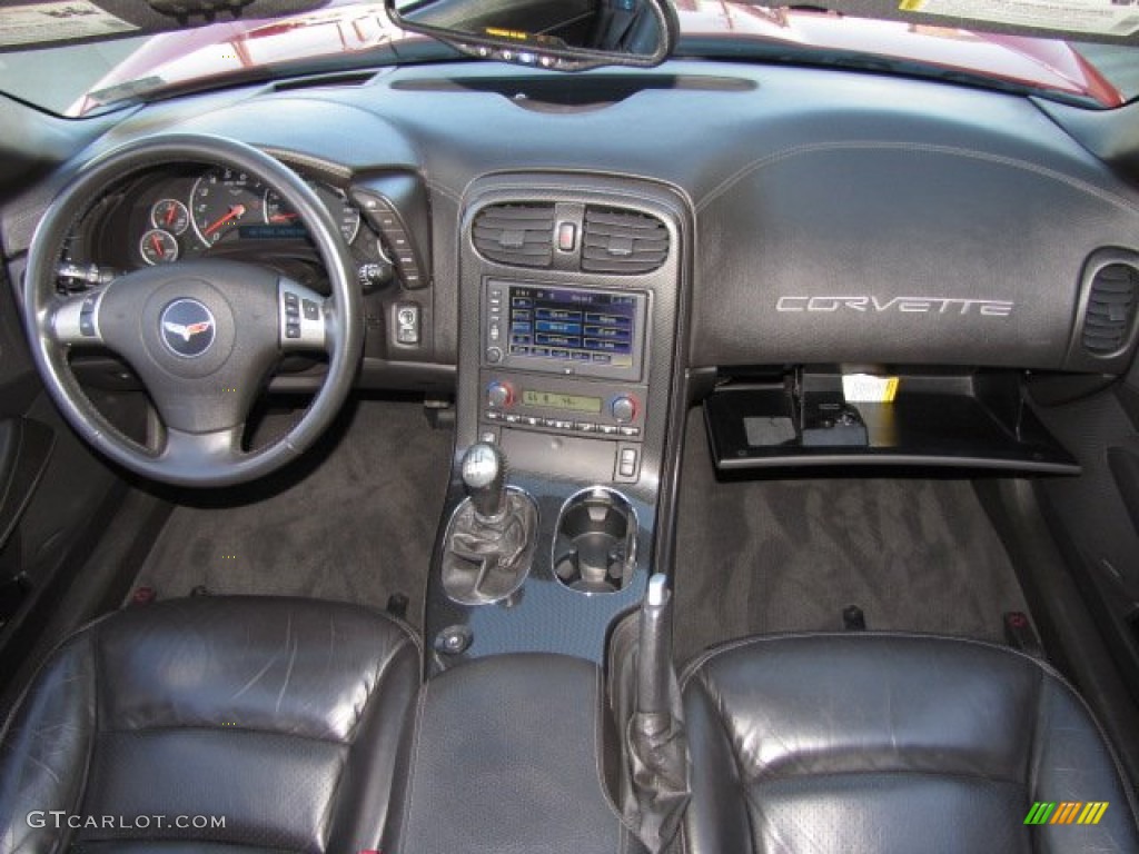 2010 Chevrolet Corvette Grand Sport Coupe Ebony Black Dashboard Photo #88347475