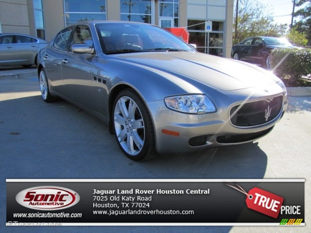 2007 Quattroporte Sport GT DuoSelect - Grigio Alfieri Metallic (Dark Silver) / Cuoio Sella photo #1