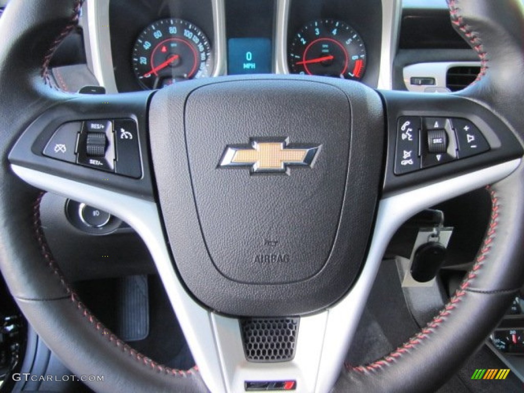 2013 Chevrolet Camaro ZL1 Black Steering Wheel Photo #88348549