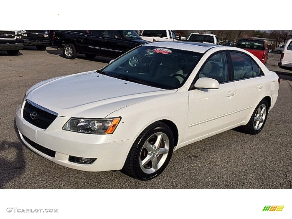 Arctic White 2007 Hyundai Sonata SE V6 Exterior Photo #88351307