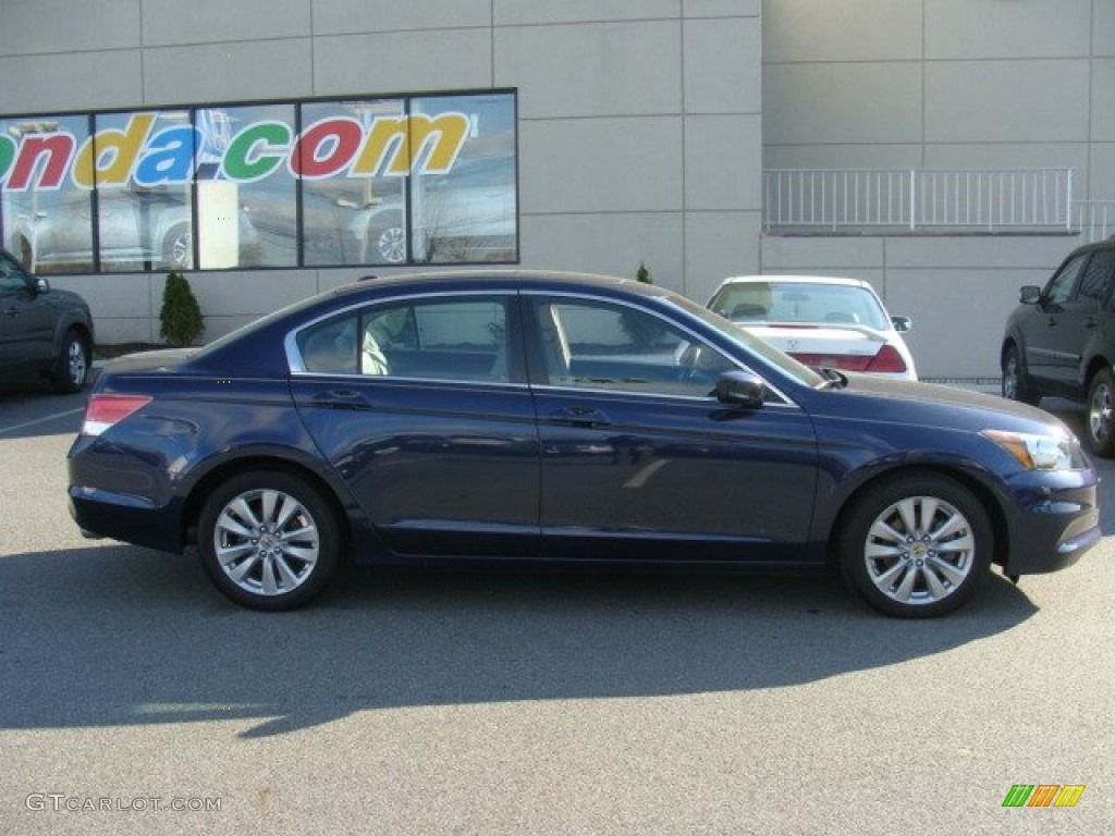 2012 Accord EX-L Sedan - Royal Blue Pearl / Gray photo #3