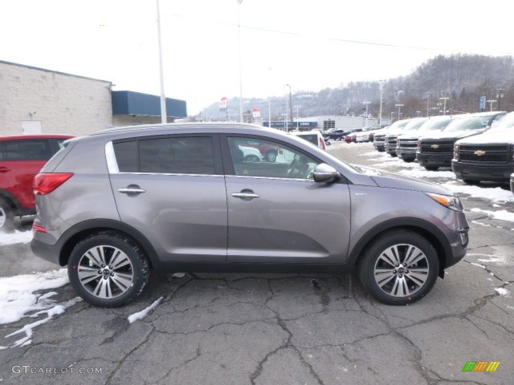 2014 Sportage EX AWD - Mineral Silver / Black photo #1